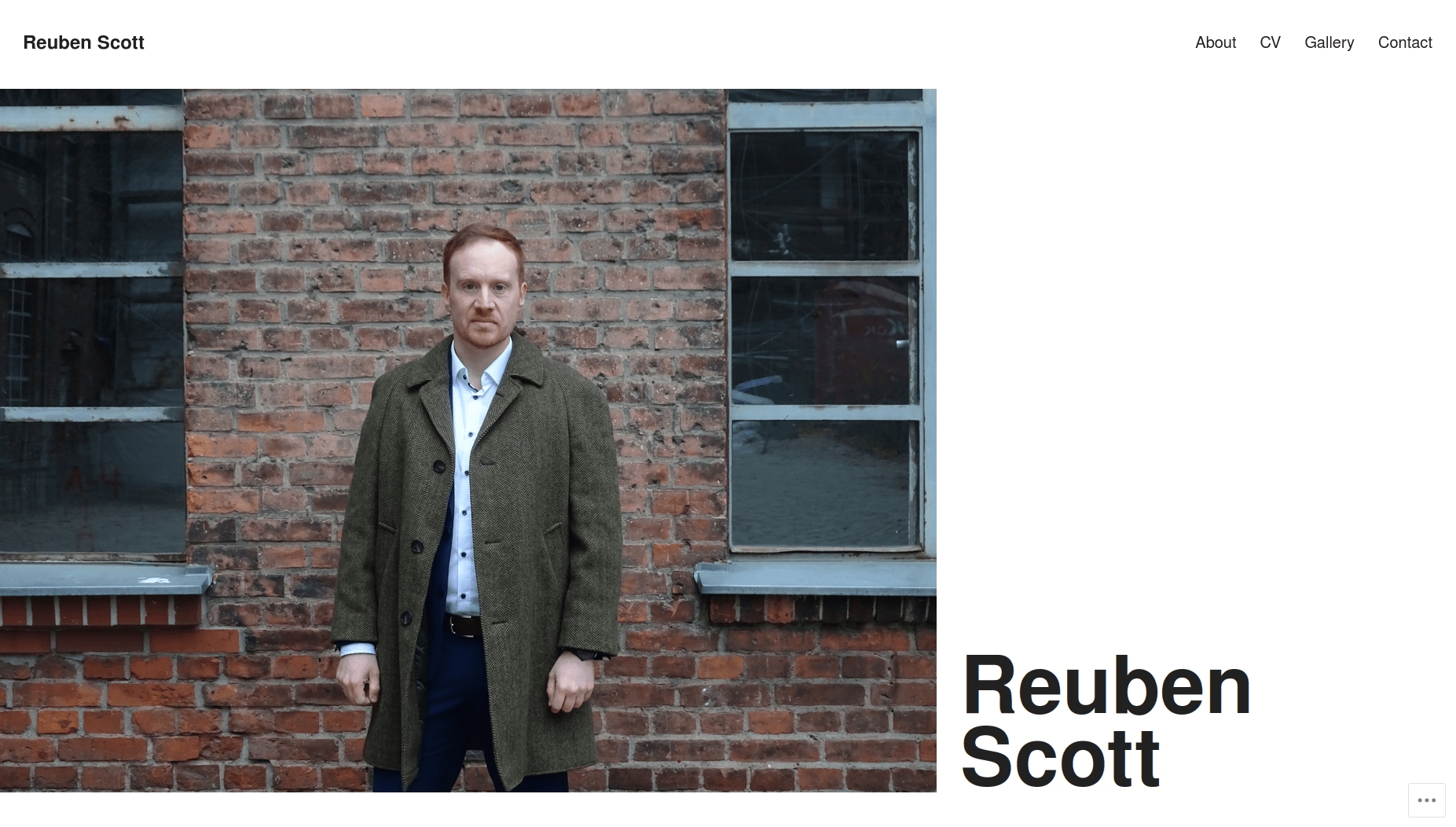 Screenshot of Reuben Scott Walker's website Screenshot of Reuben Scott Walker's website